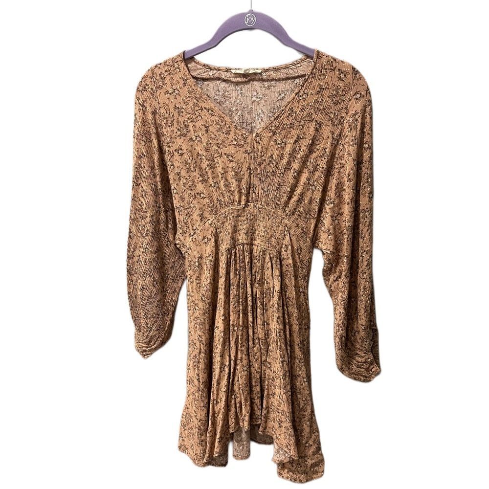 Promesa Boutique Neutral Floral Boho Dress